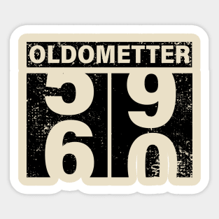 60th birthday Oldometter Birthday Quarantined Gift Sticker